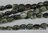 CBG26 15.5 inches 6*7mm oval bronze green gemstone beads