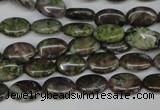 CBG27 15.5 inches 8*12mm oval bronze green gemstone beads