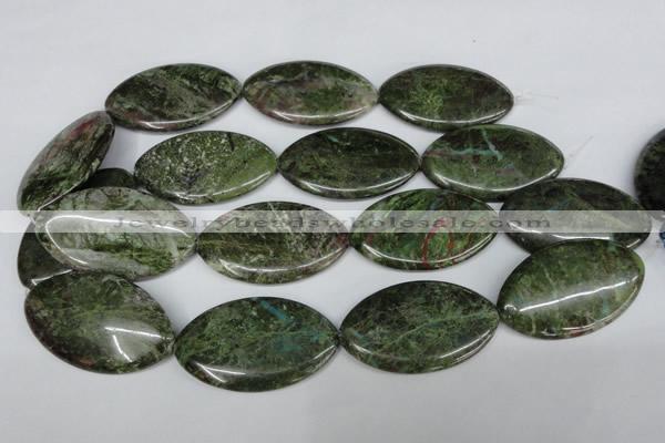 CBG34 15.5 inches 30*50mm marquise bronze green gemstone beads