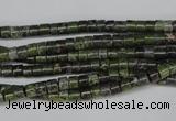 CBG74 15.5 inches 3*4mm heishi bronze green gemstone beads