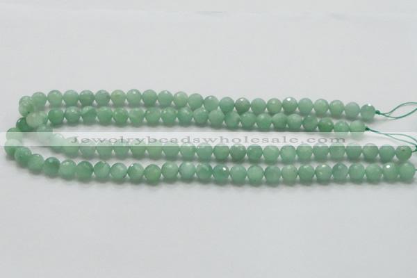 CBJ06 15.5 inches 8mm faceted round jade beads wholesale