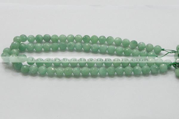 CBJ07 15.5 inches 10mm faceted round jade beads wholesale