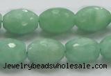 CBJ17 15.5 inches 13*18mm faceted rice jade beads wholesale