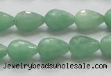 CBJ21 15.5 inches 10*14mm faceted teardrop jade beads wholesale