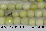 CBJ211 15.5 inches 6mm faceted round Australia butter jade beads