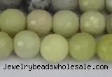 CBJ213 15.5 inches 10mm faceted round Australia butter jade beads