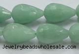 CBJ23 15.5 inches 13*22mm faceted teardrop jade beads wholesale