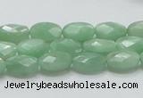 CBJ28 15.5 inches 8*12mm faceted oval jade beads wholesale