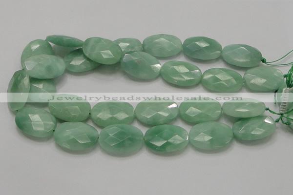 CBJ31 15.5 inches 22*30mm faceted oval jade beads wholesale