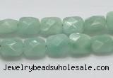 CBJ32 15.5 inches 10*10mm faceted square jade beads wholesale