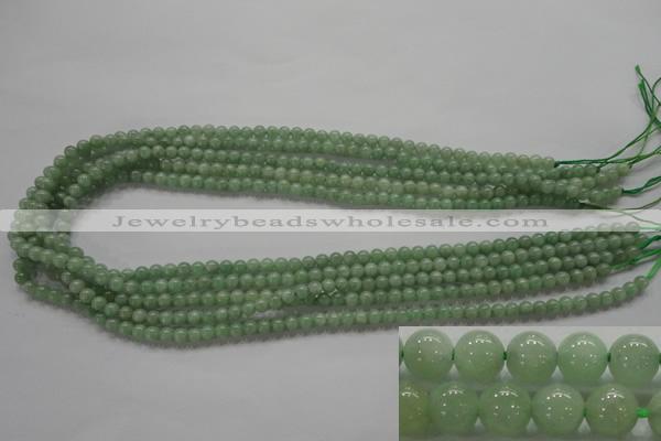 CBJ325 15.5 inches 4mm round AA grade natural jade beads