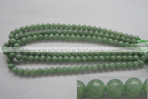 CBJ327 15.5 inches 8mm round AA grade natural jade beads