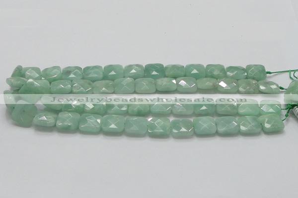 CBJ33 15.5 inches 15*15mm faceted square jade beads wholesale