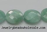 CBJ38 15.5 inches 20mm faceted flat round jade beads wholesale