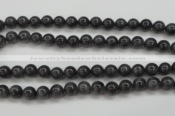 CBJ504 15.5 inches 10mm round black jade beads wholesale