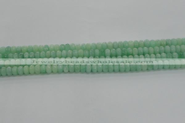 CBJ65 15.5 inches 5*8mm faceted rondelle jade gemstone beads