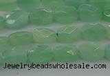 CBJ69 15.5 inches 6*8mm faceted rectangle jade gemstone beads