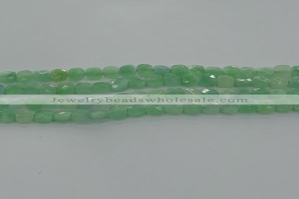 CBJ69 15.5 inches 6*8mm faceted rectangle jade gemstone beads