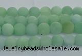 CBJ80 15.5 inches 4mm round matte jade gemstone beads wholesale