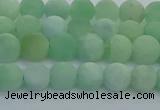 CBJ81 15.5 inches 6mm round matte jade gemstone beads wholesale