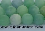 CBJ83 15.5 inches 10mm round matte jade gemstone beads wholesale