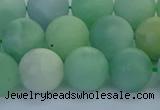 CBJ84 15.5 inches 12mm round matte jade gemstone beads wholesale