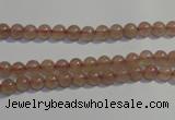 CBQ01 15.5 inches 4mm round strawberry quartz beads wholesale