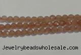 CBQ07 15.5 inches 4mm faceted round strawberry quartz beads