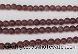 CBQ200 15.5 inches 4mm round strawberry quartz beads wholesale