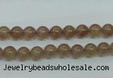 CBQ201 15.5 inches 6mm round strawberry quartz beads wholesale