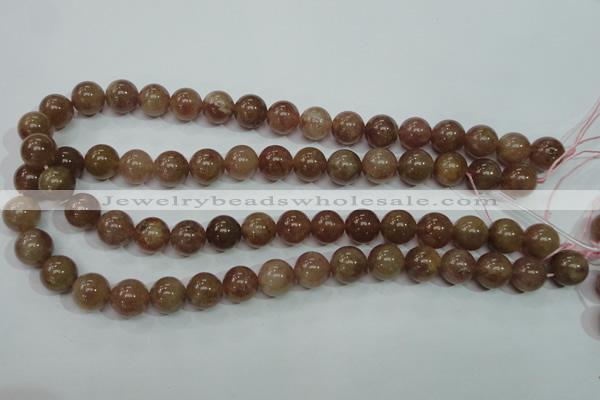 CBQ204 15.5 inches 12mm round strawberry quartz beads wholesale