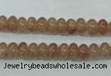 CBQ220 15.5 inches 5*8mm rondelle strawberry quartz beads