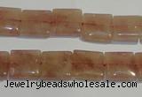 CBQ29 15.5 inches 12*12mm square strawberry quartz beads wholesale