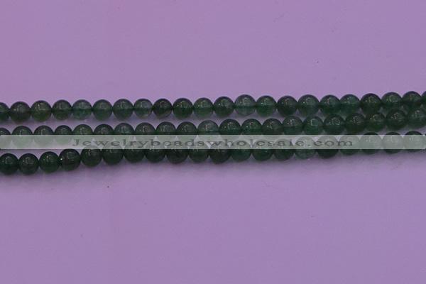 CBQ421 15.5 inches 6mm round green strawberry quartz beads