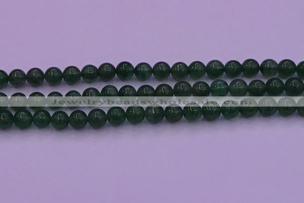 CBQ424 15.5 inches 9mm round green strawberry quartz beads