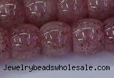 CBQ443 15.5 inches 13*18mm rondelle strawberry quartz beads