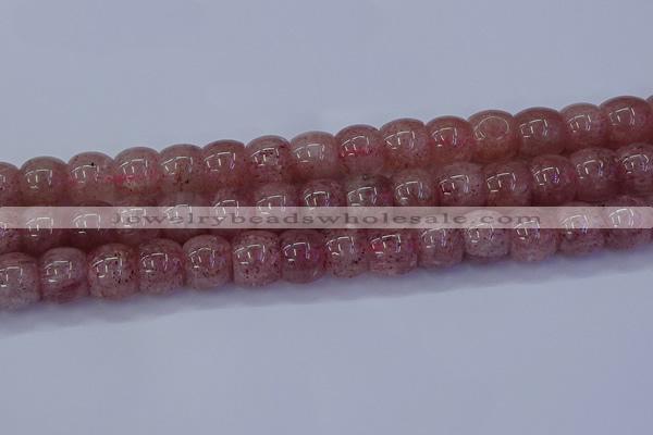 CBQ444 15.5 inches 15*20mm rondelle strawberry quartz beads