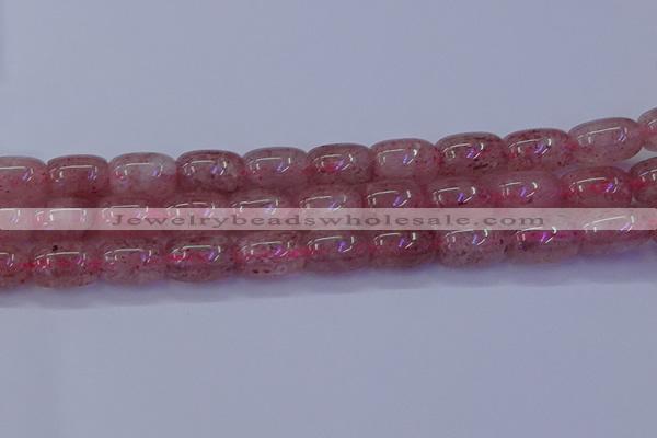 CBQ449 15.5 inches 13*18mm drum strawberry quartz beads