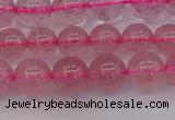 CBQ482 15.5 inches 8mm round strawberry quartz beads wholesale