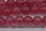 CBQ487 15.5 inches 8mm round strawberry quartz beads wholesale