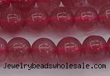 CBQ488 15.5 inches 10mm round strawberry quartz beads wholesale