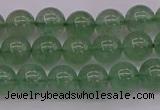 CBQ491 15.5 inches 6mm round green strawberry quartz beads