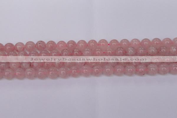 CBQ609 15.5 inches 12mm round natural strawberry quartz beads