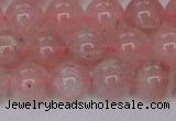 CBQ614 15.5 inches 12mm round natural strawberry quartz beads