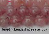 CBQ615 15.5 inches 14mm round natural strawberry quartz beads