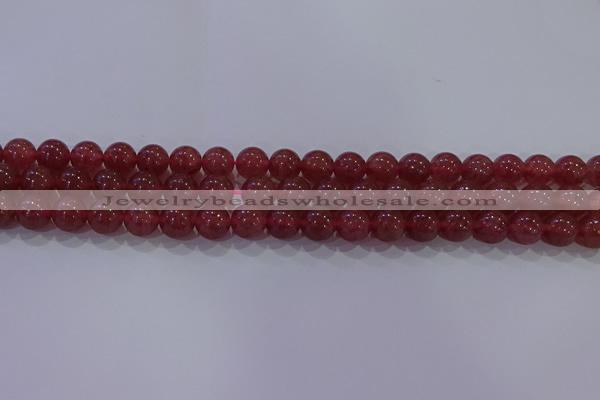 CBQ622 15.5 inches 8mm round strawberry quartz beads wholesale