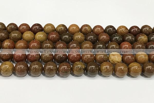 CBQ738 15.5 inches 10mm round red moss agate beads wholesale