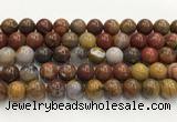 CBQ743 15.5 inches 12mm round red moss agate gemstone beads wholesale