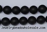 CBS04 15.5 inches 10mm round black stone beads wholesale