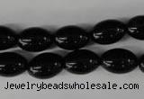 CBS202 15.5 inches 10*14mm rice blackstone beads wholesale